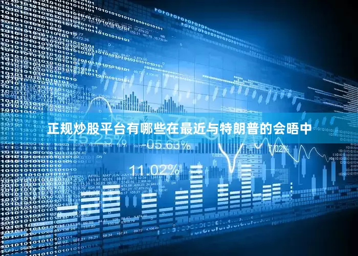 正规炒股平台有哪些在最近与特朗普的会晤中